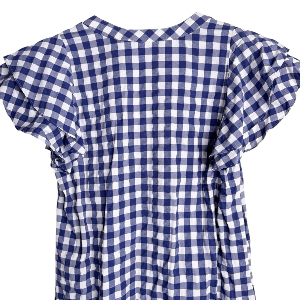 VINEYARD VINES NWT Harbor Gingham Dress Size XS in Deep Bay Blue - Picture 7 of 13